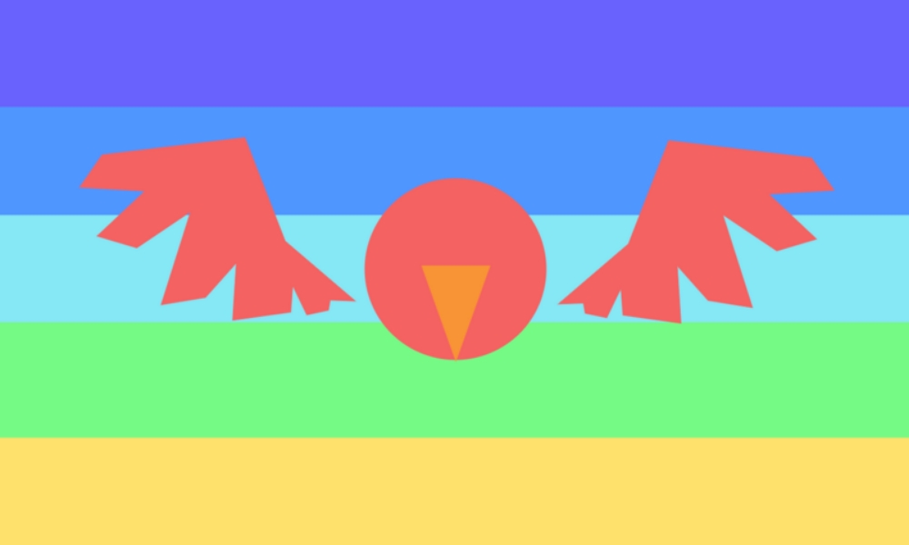Alt Birdgender Flag with Icon